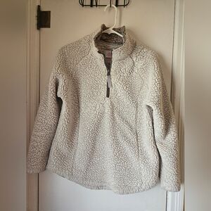 Women's Cream Sherpa Jacket